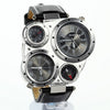 Oversized Case Compass Dual Quartz Watch